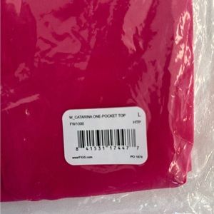 New FIGS shocking pink top